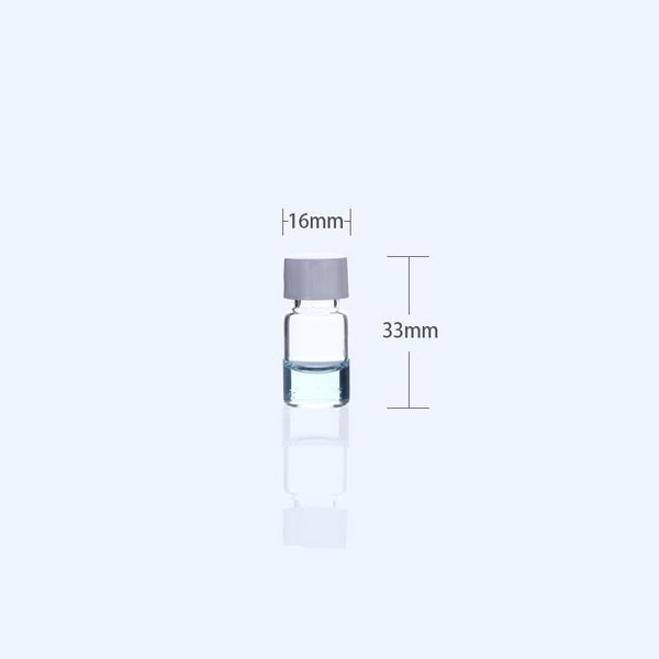 100 uds./paquete Viales para muestras con rosca, vidrio transparente, capacidad de 1 a 60 ml Laborxing