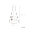 Erlenmeyer, gargalo estreito, 50 ml a 10.000 ml Laborxing