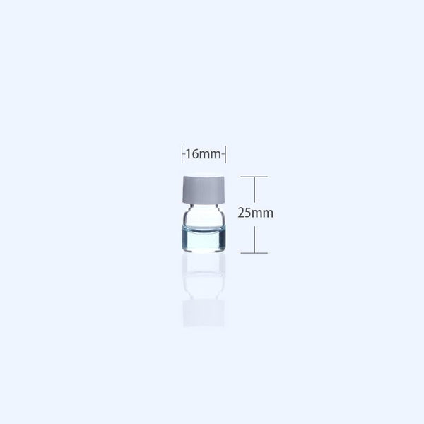 100 uds./paquete Viales para muestras con rosca, vidrio transparente, capacidad de 1 a 60 ml Laborxing
