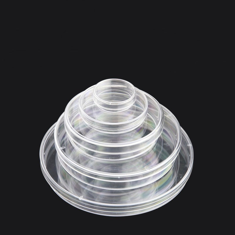 Petri dish, plastic PS, diameter 35 to 150 mm, 10 units/pack