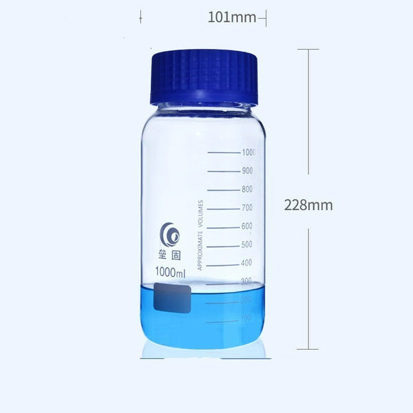 GL 80 Schraubflasche, Klarglas, graduiert, 250 ml bis 1.000 ml Laborxing