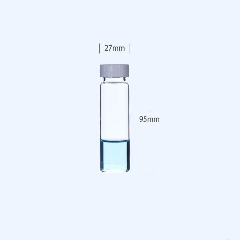 100 pcs/pack Sample vials with thread, Clear glass, capacity 1 to 60 ml