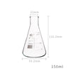 Matraz Erlenmeyer, cuello estrecho, de 50 ml a 10.000 ml Laborxing