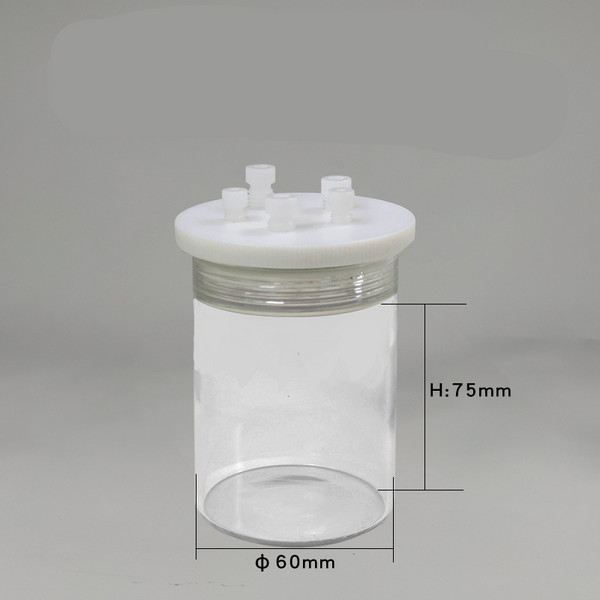標準密閉電気化学セル、5 穴、容量 30 ～ 1.000 ml Laborxing