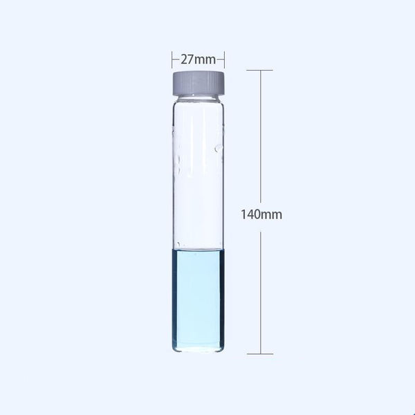100 pcs/paquet Flacons d'échantillon avec filetage, verre transparent, capacité 1 à 60 ml Laborxing