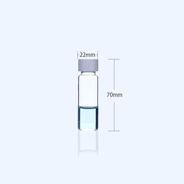 100 pcs/paquet Flacons d'échantillon avec filetage, verre transparent, capacité 1 à 60 ml Laborxing