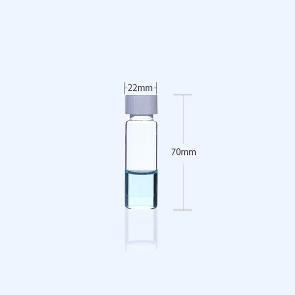 100 uds./paquete Viales para muestras con rosca, vidrio transparente, capacidad de 1 a 60 ml Laborxing