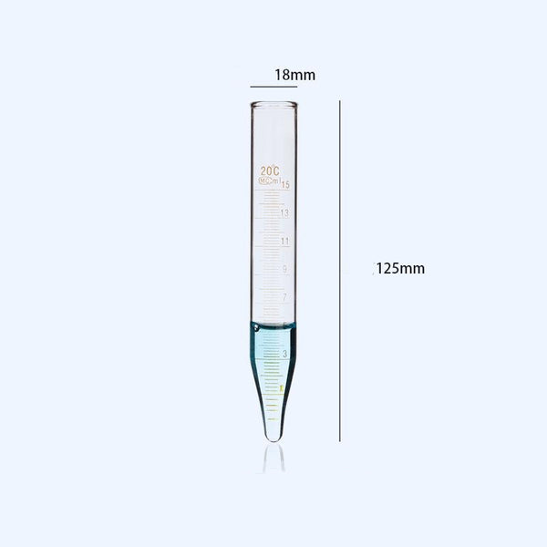 Tubes en verre à centrifuger à fond conique, capacité 5 à 50 ml, 10 pcs/paquet Laborxing