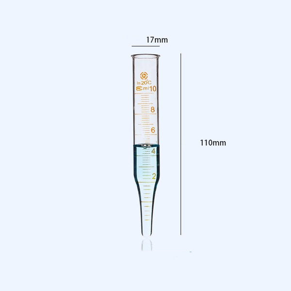 Tubos de vidro para centrífuga com fundo cônico, capacidade de 5 a 50 ml, 10 unid./embalagem Laborxing