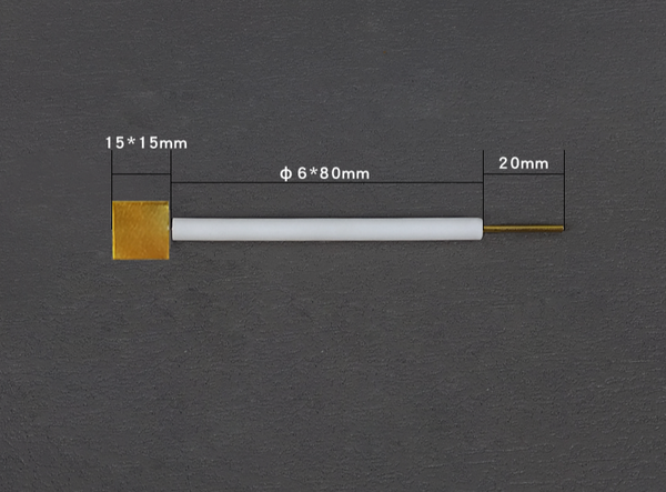 Vergoldete Elektroden mit PTFE-Stab Laborxing