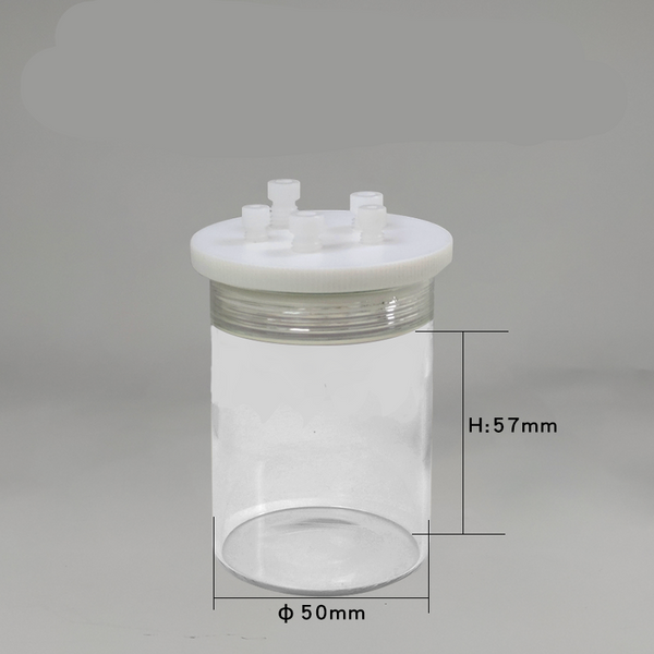 標準密閉電気化学セル、5 穴、容量 30 ～ 1.000 ml Laborxing