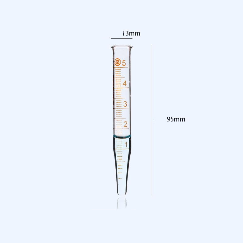 Centrifuge glass tubes with conical bottom, capacity 5 to 50 ml, 10 pcs/pack