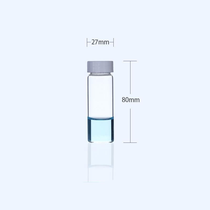 100 pcs/pack Sample vials with thread, Clear glass, capacity 1 to 60 ml