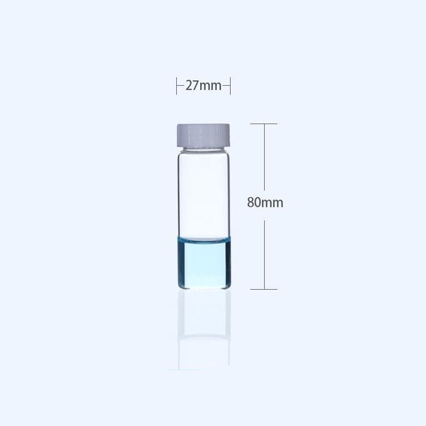 100 uds./paquete Viales para muestras con rosca, vidrio transparente, capacidad de 1 a 60 ml Laborxing
