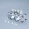Dual chamber cube-shaped reactor for microbial fuel cell (MFC), capacity 4 x 14 ml each singel chamber Laborxing