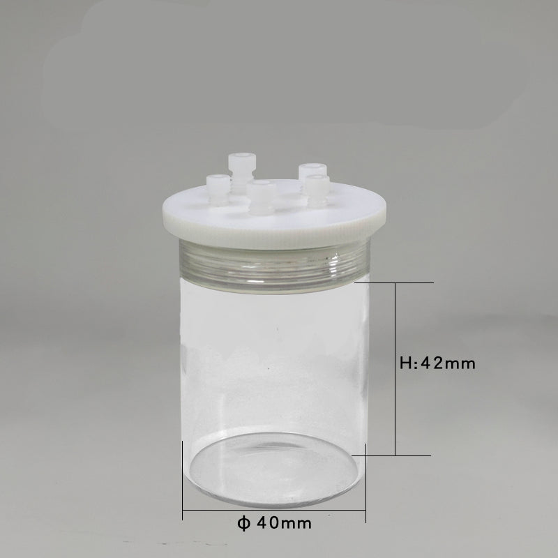 Standard sealed electrochemical cell with 5 holes, capacity 30 to 1.000 ml