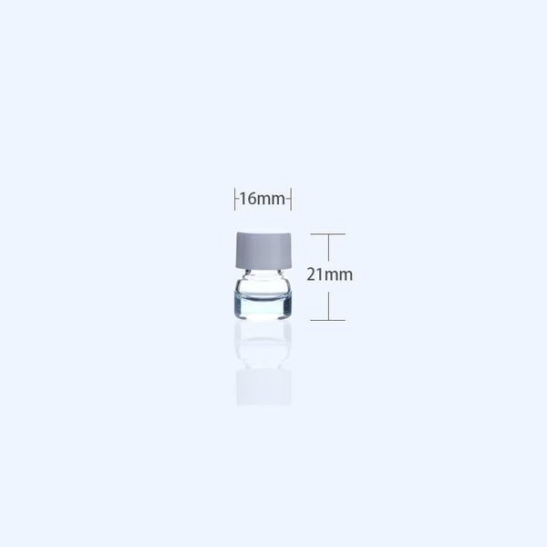 100 uds./paquete Viales para muestras con rosca, vidrio transparente, capacidad de 1 a 60 ml Laborxing