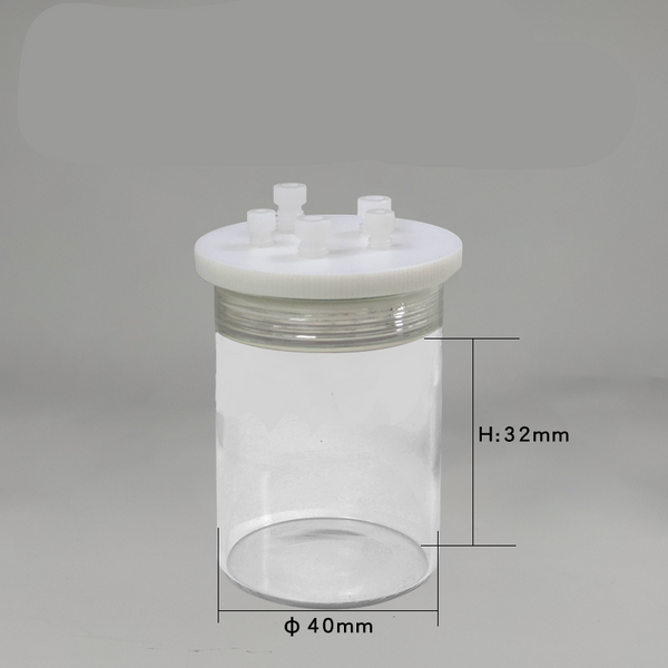 標準密閉電気化学セル、5 穴、容量 30 ～ 1.000 ml Laborxing