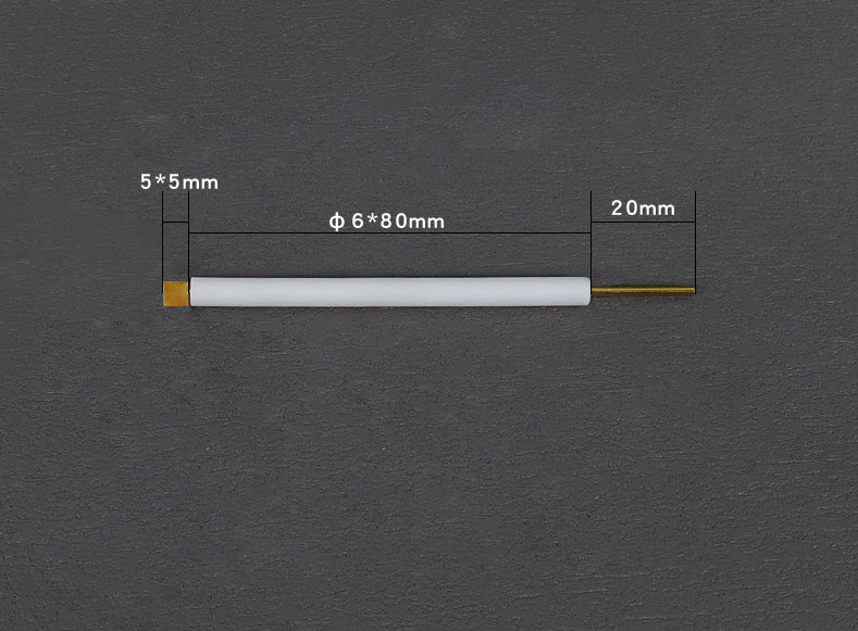 Gold plate working electrodes with PTFE rod