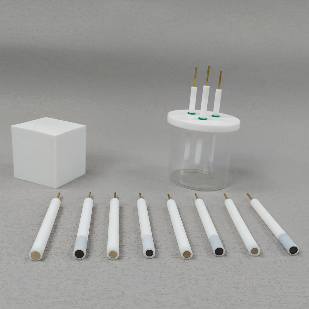 3 mm Metall disc working electrodes with PTFE rod