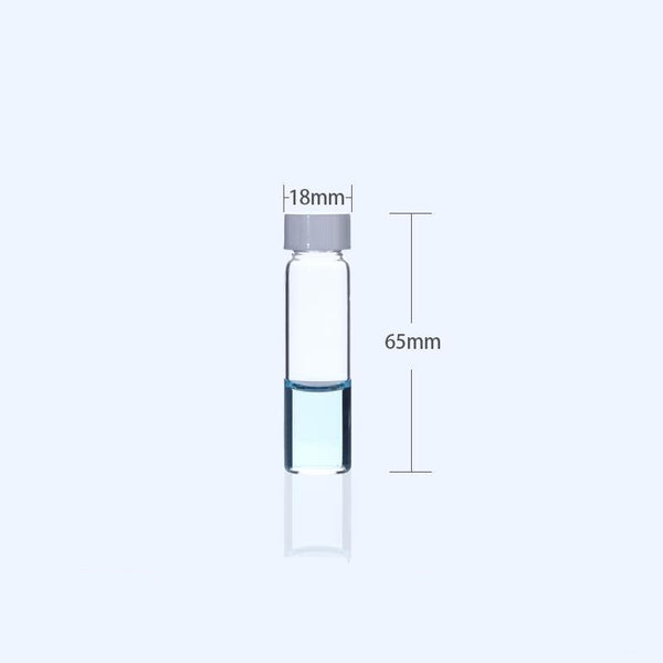 100 pcs/pack Sample vials with thread, Clear glass, capacity 1 to 60 ml Laborxing