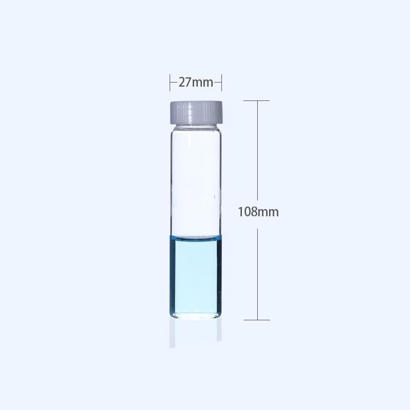 100 pcs/pack Sample vials with thread, Clear glass, capacity 1 to 60 ml