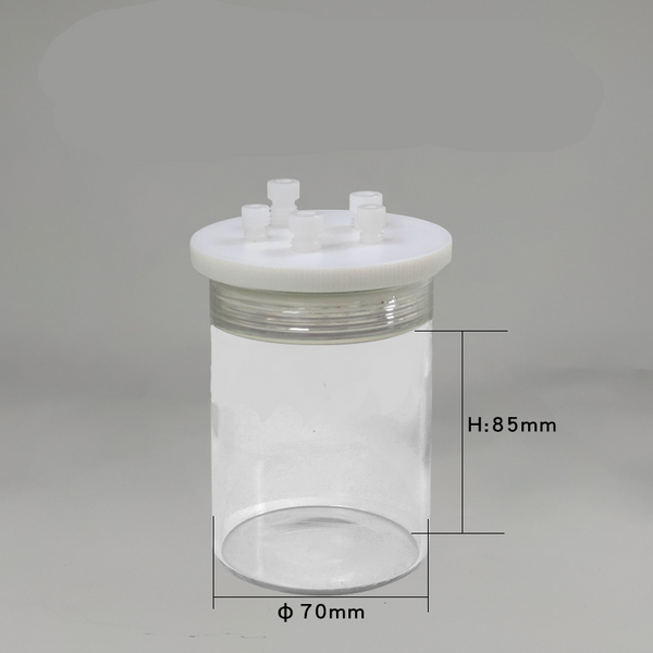 標準密閉電気化学セル、5 穴、容量 30 ～ 1.000 ml Laborxing