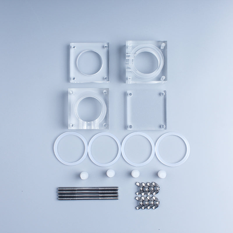 Dual chamber cube-shaped reactor for microbial fuel cell (MFC), Capaci ...