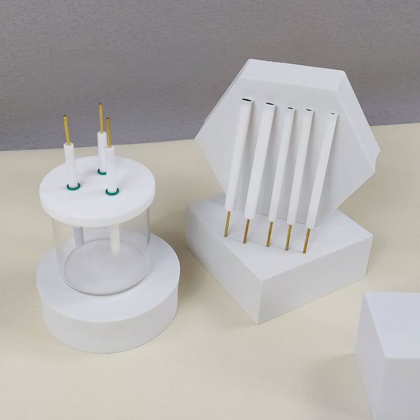 PTFE ロッド付きグラッシー カーボン ディスク作用電極