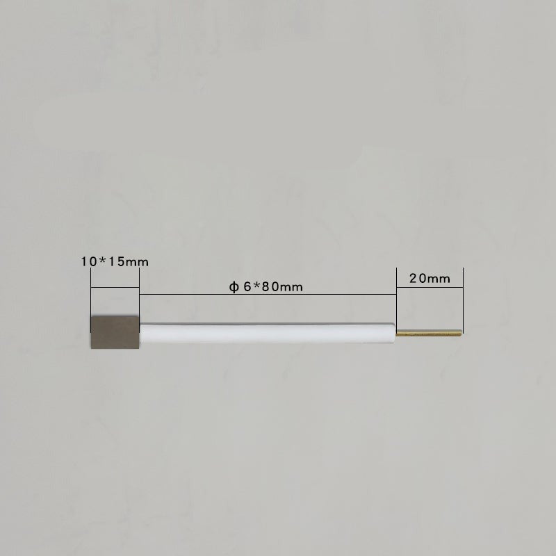 Platinum plate working electrodes with PTFE rod
