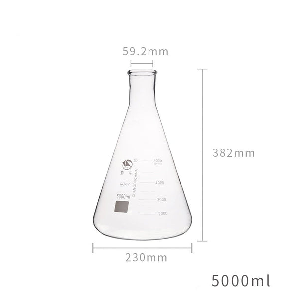 Fiole Erlenmeyer, col étroit, 50 ml à 10.000 ml Laborxing