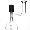 Matraz Schlenk con válvula de alto vacío y cuello con junta tórica, capacidad de 10 a 250 ml Laborxing