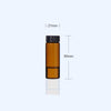 100 pcs/pack Flacons d'échantillon avec filetage, verre brun, capacité 1 à 60 ml Laborxing