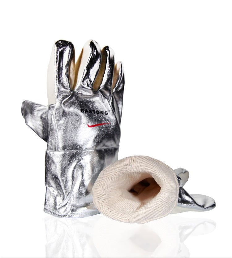 Hitzebeständige Handschuhe, aluminiumbeschichtet