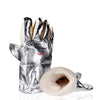 Heat-resistant gloves, aluminium-coated Laborxing