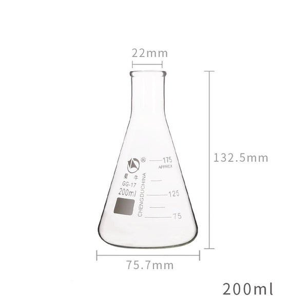 Erlenmeyer, gargalo estreito, 50 ml a 10.000 ml Laborxing