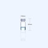 100 uds./paquete Viales para muestras con rosca, vidrio transparente, capacidad de 1 a 60 ml Laborxing