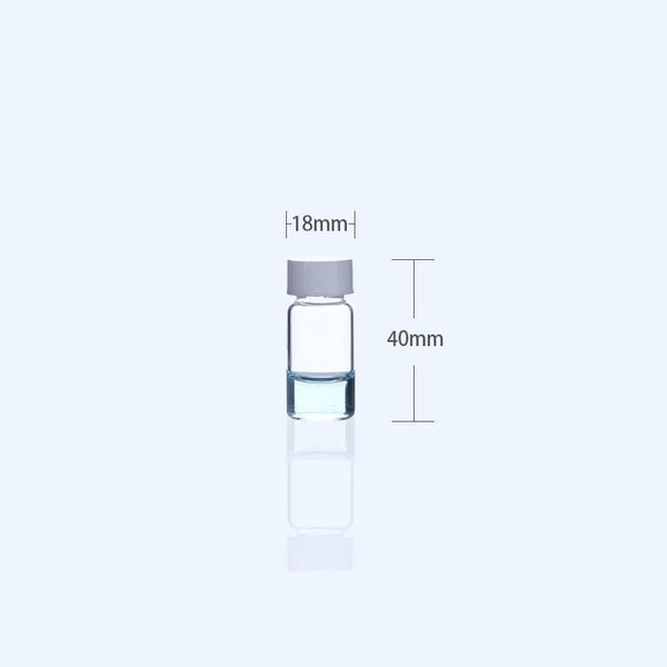 100 pcs/pack Sample vials with thread, Clear glass, capacity 1 to 60 ml Laborxing