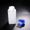 Quadratische Flaschen mit Schraubverschluss, Kunststoff PE, Fassungsvermögen 60 ml bis 1.000 ml Laborxing