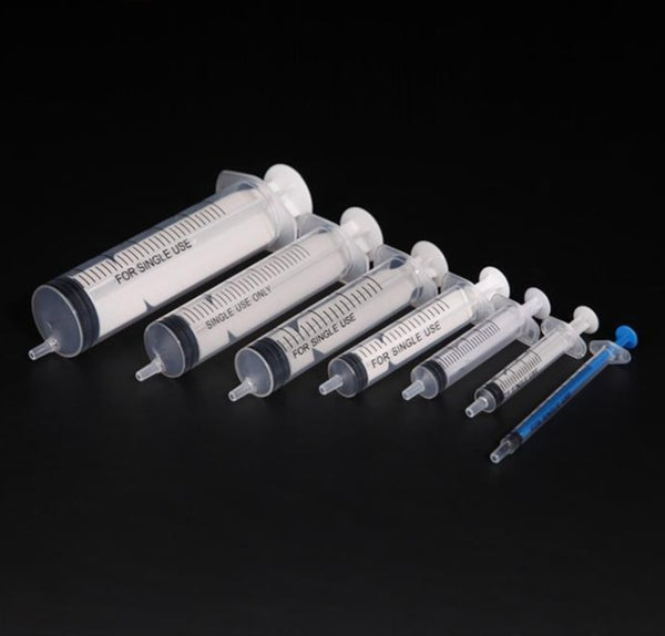 Jeringa desechable de PVC con doble junta, capacidad de 1 a 100 ml Laborxing
