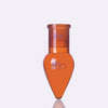 Pear-shaped flask, brown glass,  25 to 500 ml Laborxing