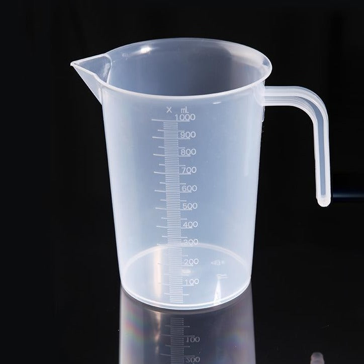 Bicchiere graduato in plastica con manico, capacità da 250 a 2.000 ml