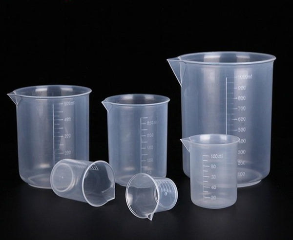 Vaso medidor de plástico, capacidad de 25 a 1.000 ml Laborxing