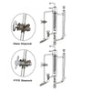 Cabeça de destilação de refluxo com espiral Dimroth Laborxing