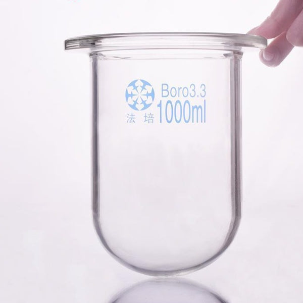 Zylindrisches Reaktionsgefäß mit rundem Boden, Flanschdurchmesser DN 100 bis DN 200, Fassungsvermögen 1.000 bis 20.000 ml Laborxing