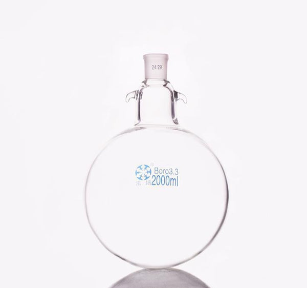 Round bottom flask with joint and hooks, capacity 50 to 20.000 ml Laborxing
