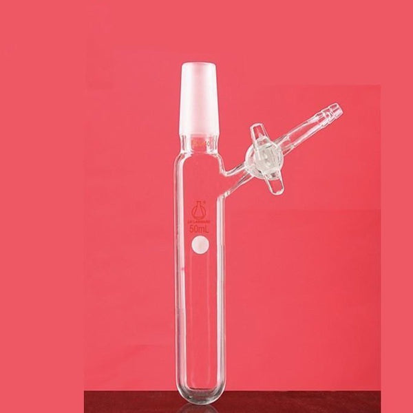 Tubo Schlenk con cono de unión y llave de paso lateral, capacidad de 10 a 250 ml Laborxing