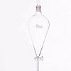 Imbuto separatore sec. a Squibb con rubinetto in vetro e tappo, capacità da 60 ml a 1.000 ml. Laborxing