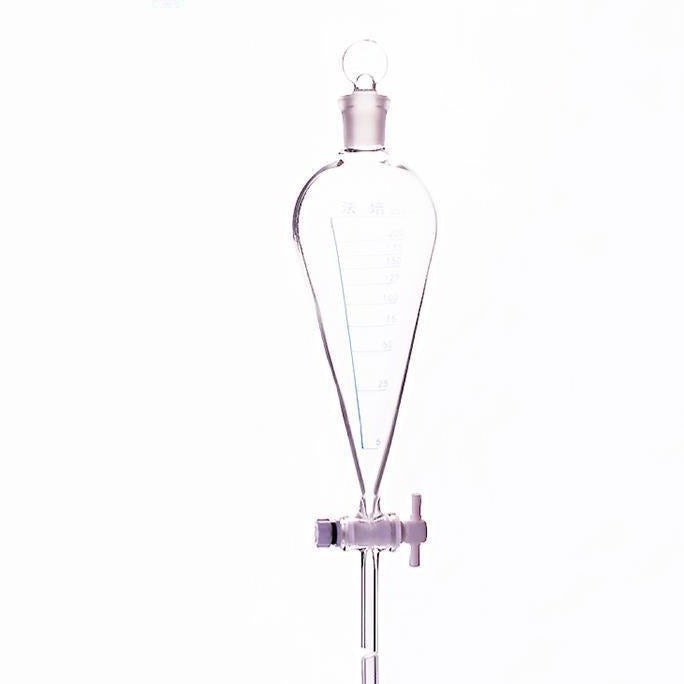 Separating funnel acc. to Squibb with PTFE stopcock and glass stopper ...