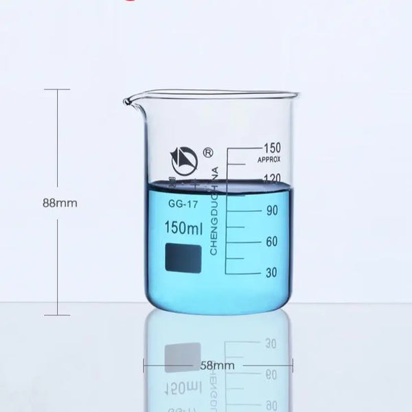 Vaso de precipitados corto, de 5 ml a 10.000 ml Laborxing